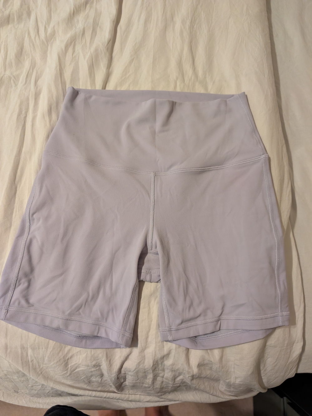 High-Waist Lavender Align Bike Shorts - Lululemon